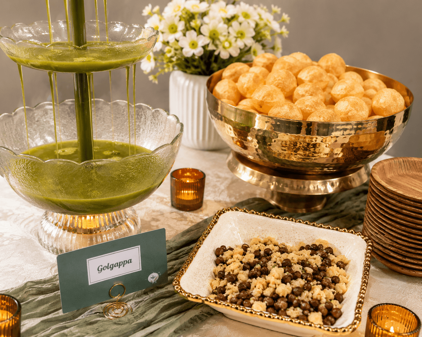 Gol gappa chaat cups