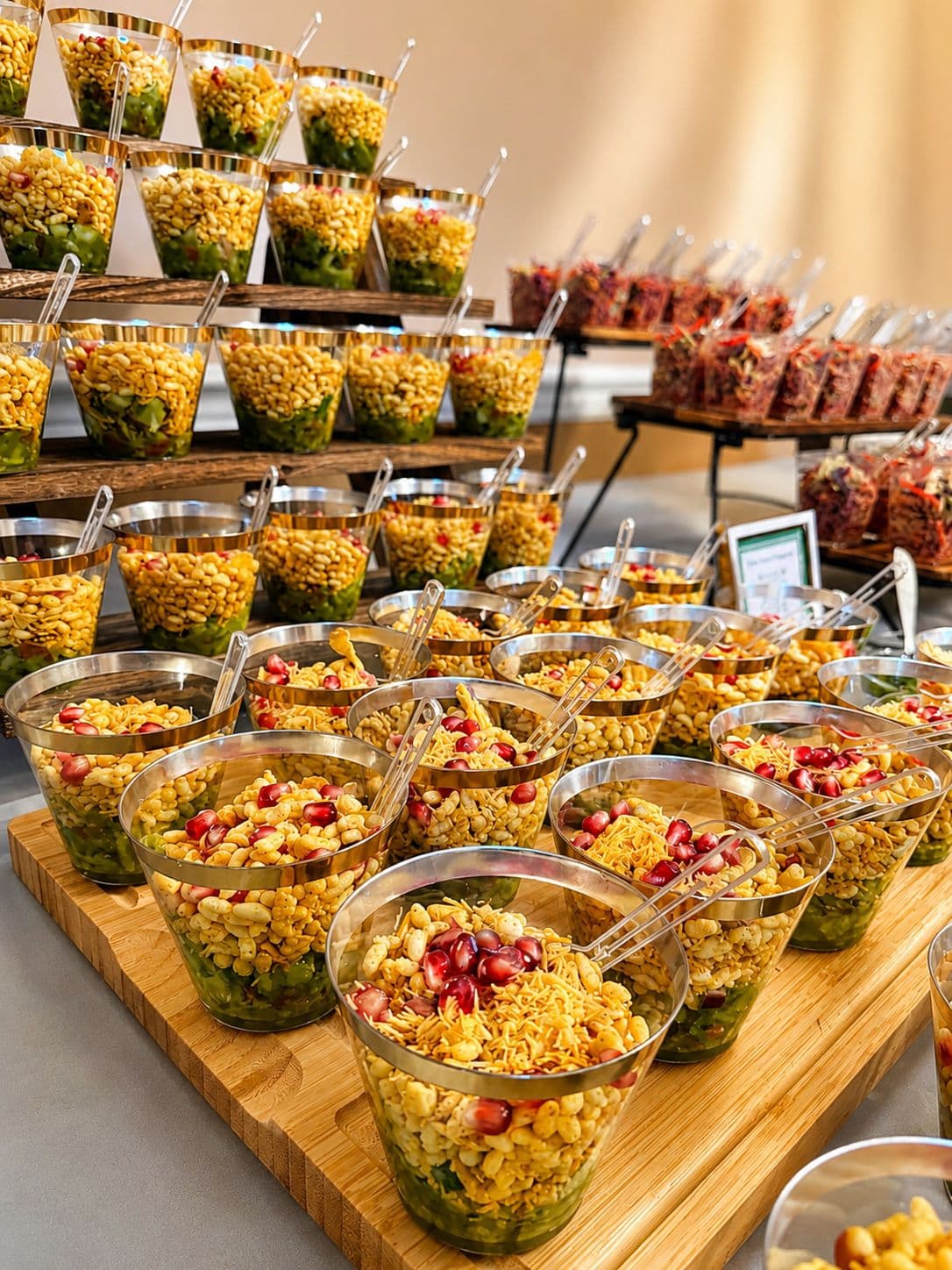 Dessert cup setup
